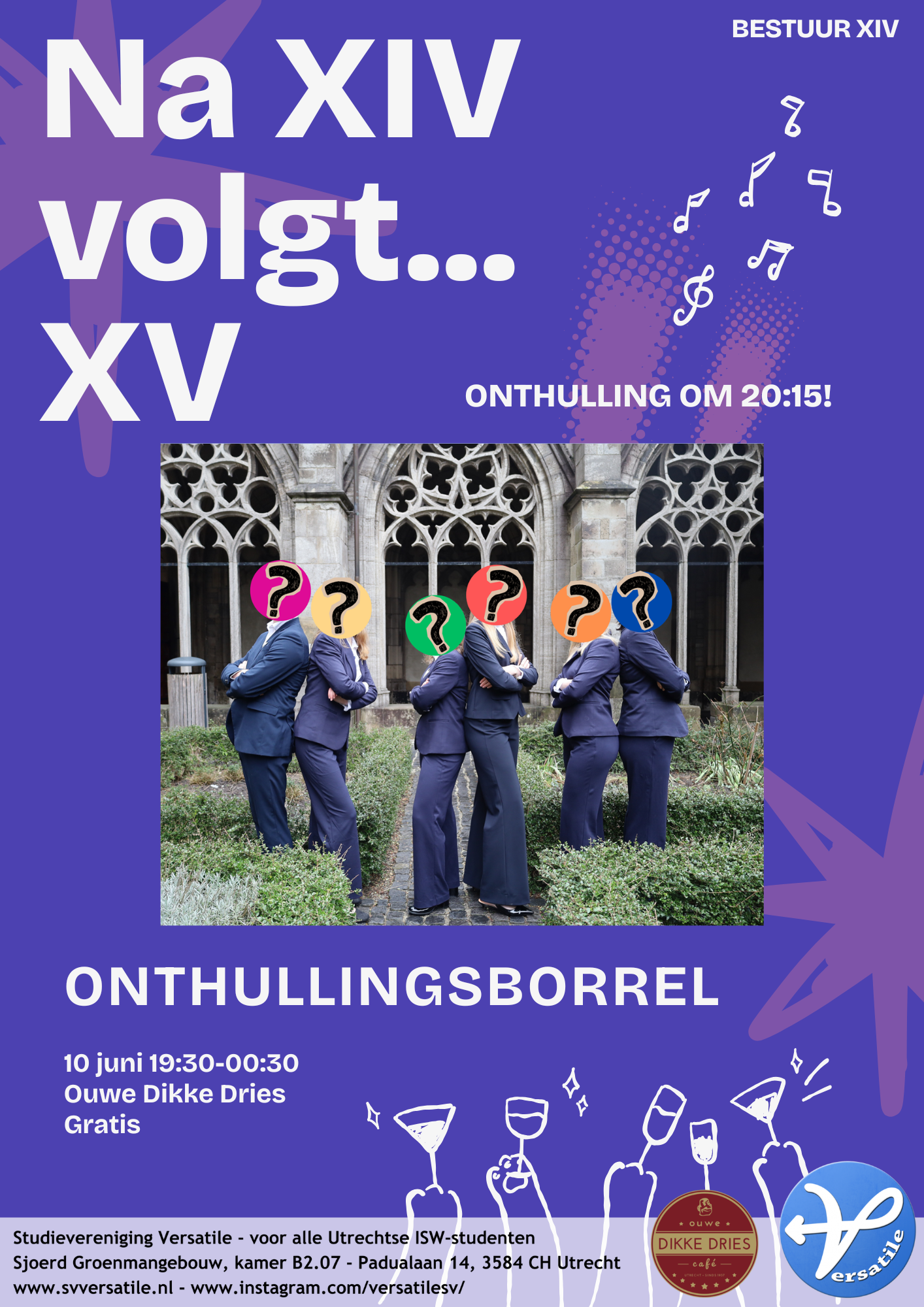 Onthullingsborrel Bestuur XV